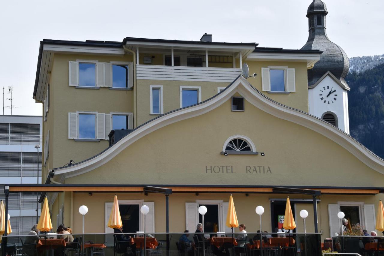 Hotel Raetia Ilanz/Glion Bagian luar foto