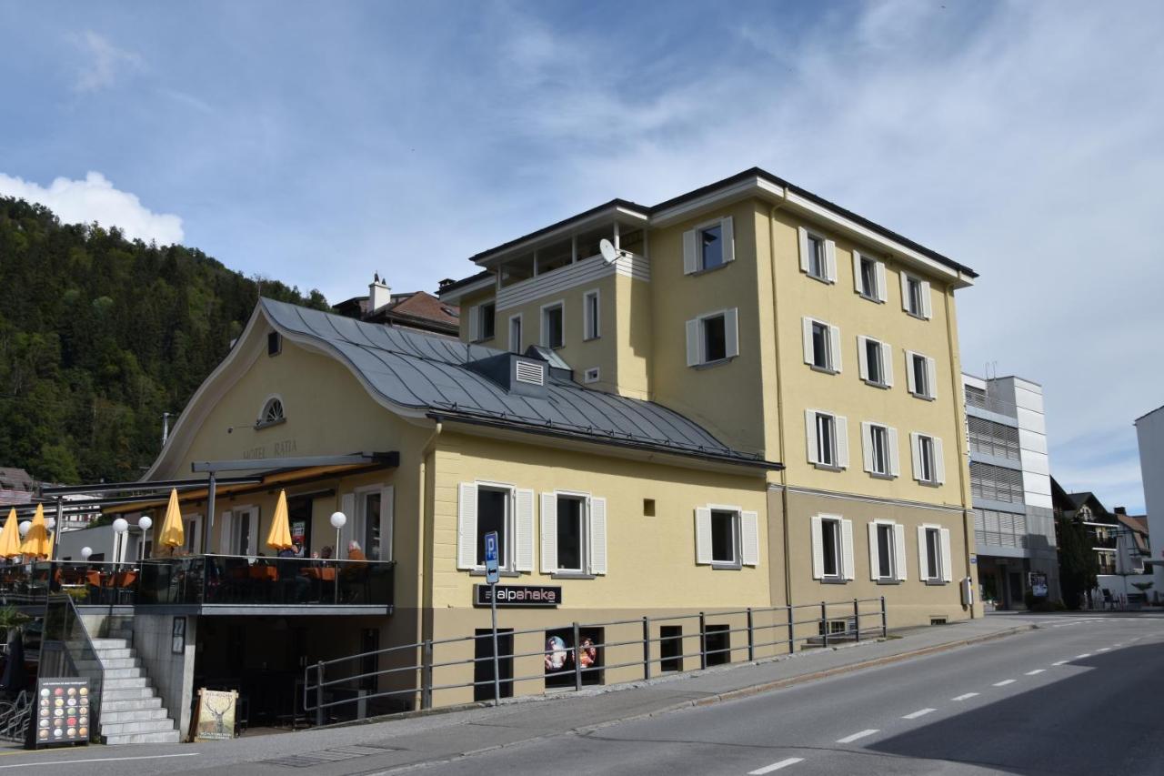 Hotel Raetia Ilanz/Glion Bagian luar foto